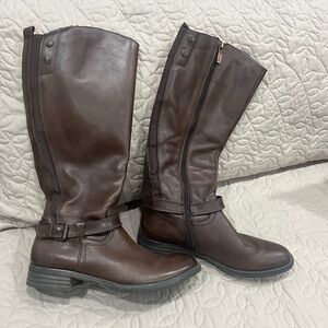 Bussola Dark Brown Leather Winter Boots (size 39/9)